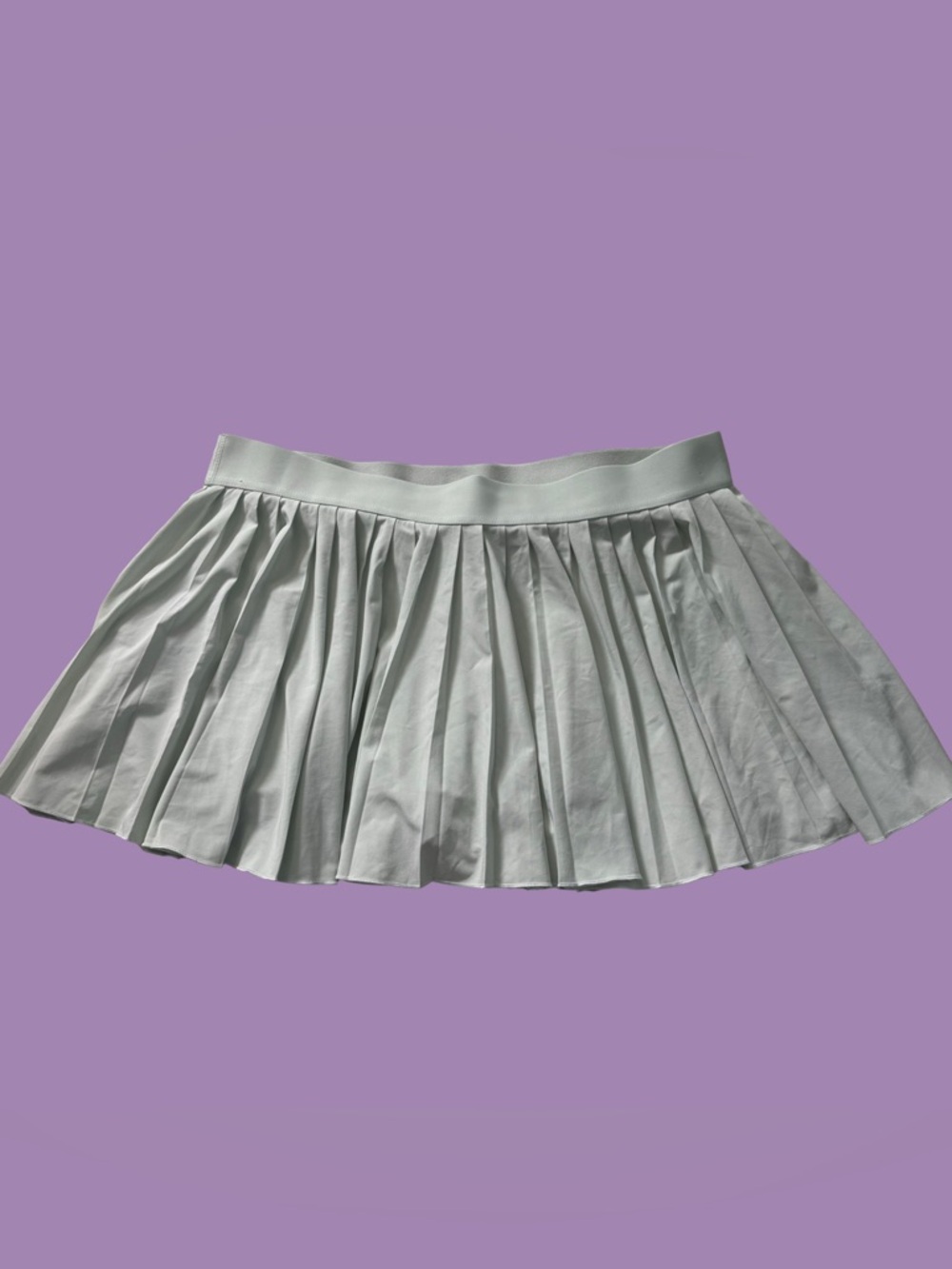 Tna Aritzia TnAction Tennis Skirt Light Green Pleated Mini Skort